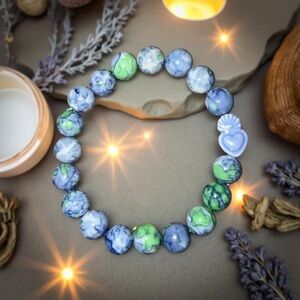 🆕 10mm Jade Bracelet 🩵💚